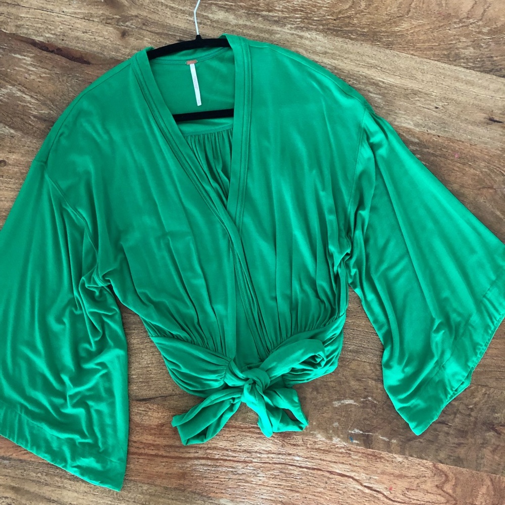 Green Free People Top sz XS